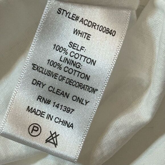Astr the‎ Label Patina White Smocked Mini Dress size large NWT - Picture 12 of 14